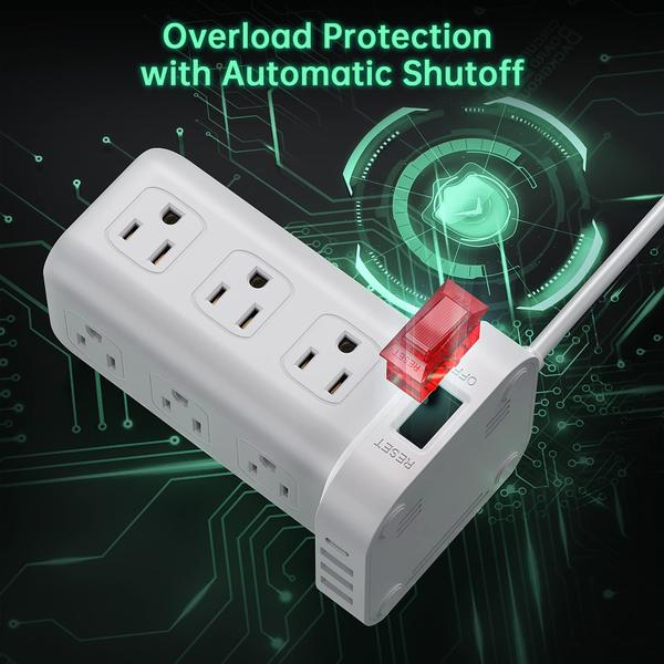 Imagem de Protetor contra sobretensão Power Strip Tower 12 tomadas 4 USB (1 USB C)