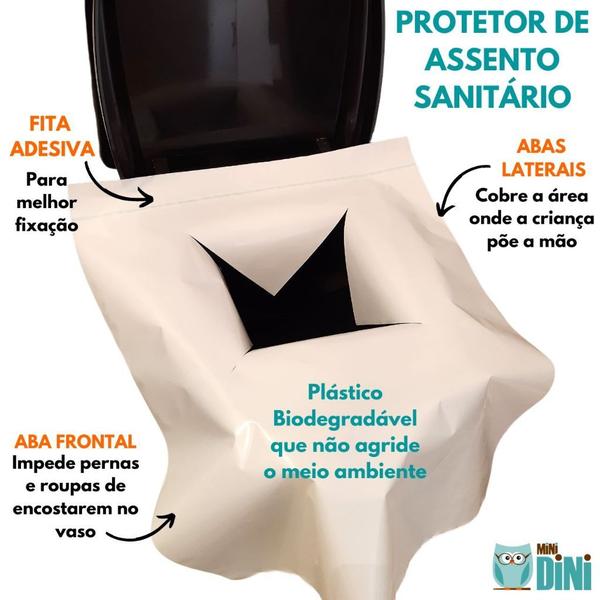 Imagem de Protetor de Assento Sanitário Descartável e Biodegradável