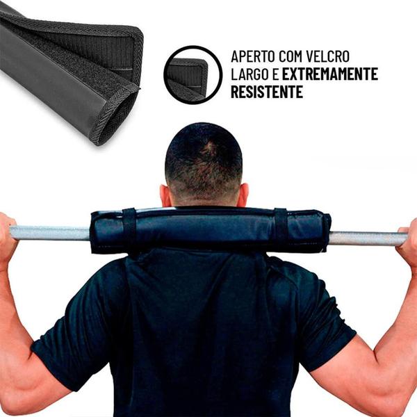 Imagem de Protetor de Barra para Agachamento Espuma Qualidade Conforto Academia Treinamento em Casa Musculação