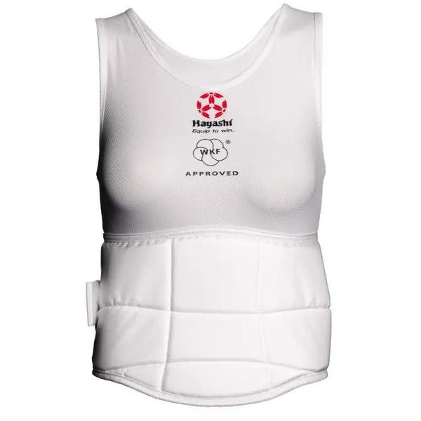 Imagem de Protetor de Barriga/estomago colete feminino "Essential" para Karate marca Hayashi - WKF homologado