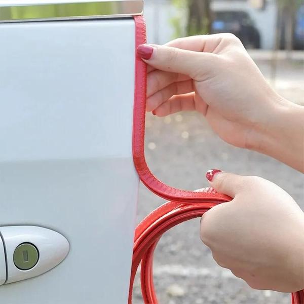 Imagem de Protetor de Borracha para Borda de Porta de Carro (5m/10m) - Proteção contra Arranhões