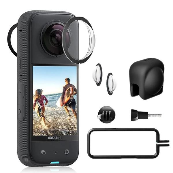 Protetor de Câmera Insta360 X3 - Kit com Protetor de Lente e Protetores de Moldura Imagem de Protetor de Câmera Insta360 X3 - Kit com Protetor de Lente e Protetores de Moldura