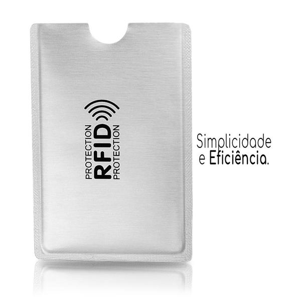 Imagem de Protetor de Cartão Rfid Kit 6 Capinhas Bloquadoras De Leitor