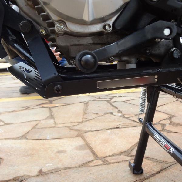 Imagem de Protetor de Carter Coyote em Aço Carbono Preto - XTZ Crosser 150 Todos os Anos - Yamaha