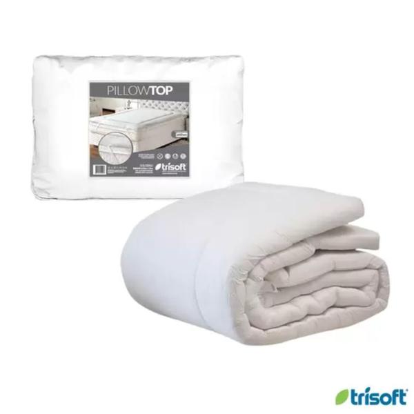 Imagem de Protetor de Colchão Pillow Top Capa Protetora King 1,93m x 2,03m Trisoft