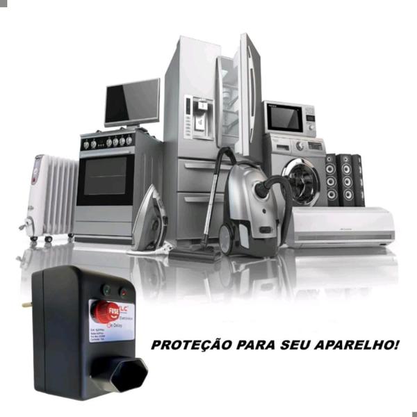 Imagem de Protetor de Energia Universal para Geladeiras 127V Contra Surtos e Picos