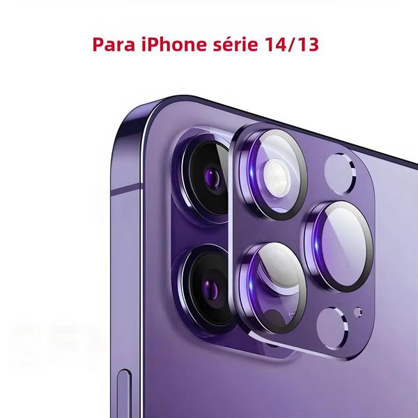 Imagem de Protetor de Lente de Câmera de Metal e Titânio para iPhone 11/12/13/14/15 Pro Max