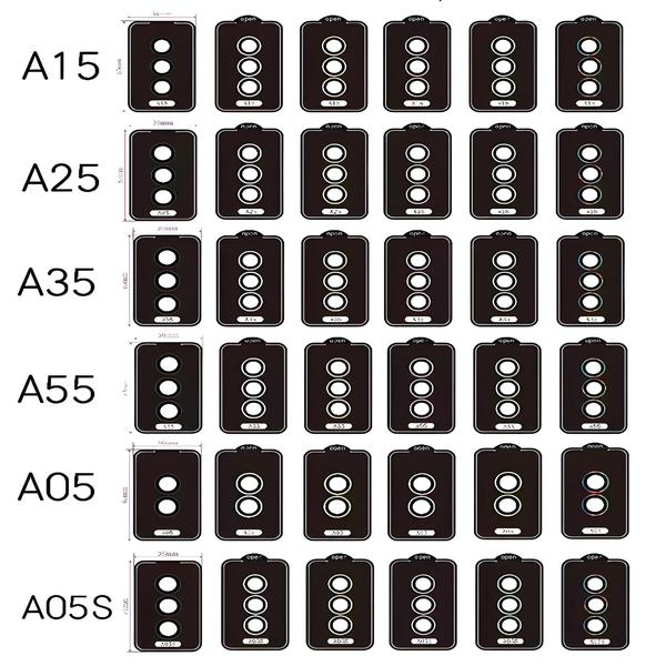 Imagem de Protetor De Lente De Câmera Samsung Galaxy A54 A24 A14 A34 5G Vidro De Cobertura Completa Com Anel