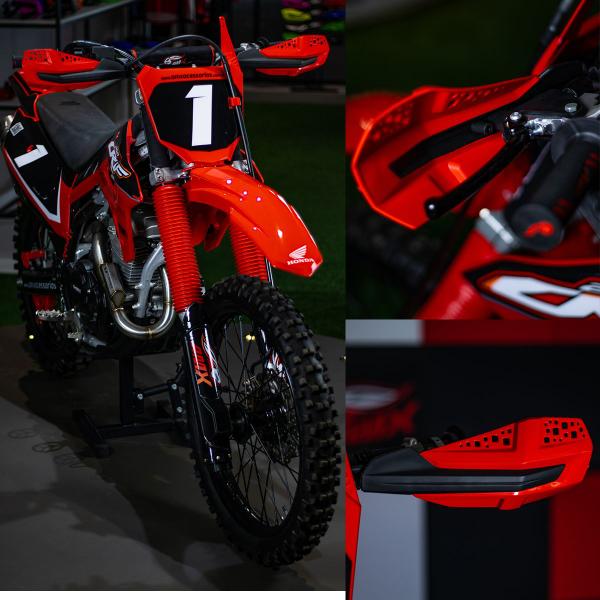 Protetor de mão kawasaki kx 250 (21-23) / kx 450 (19-23) amx Imagem de Protetor de mão kawasaki kx 250 (21-23) / kx 450 (19-23) amx