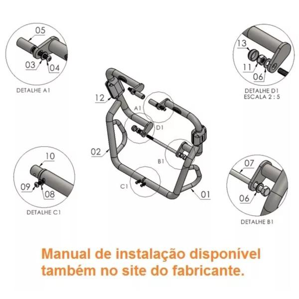 Imagem de Protetor de Motor Carenagem Triumph Scrambler 400X Speed 400