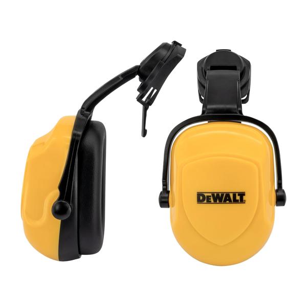 Imagem de Protetor de ouvido DEWALT DPG660 amarelo com fones de ouvido pretos Dielectric NRR 25