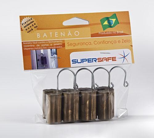 Imagem de Protetor de Porta Batenão Supersafe Bronze embalagem c/4 unidades