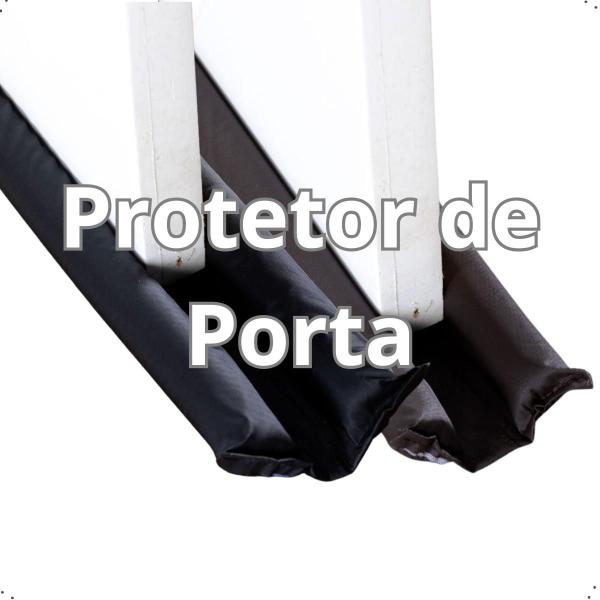 Imagem de Protetor De Porta Rolinho Duplo Impermeavel 70cm Contra Incetos Veda Agua