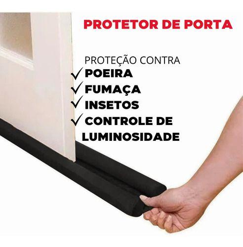 Protetor De Porta Rolinho Vedação Borda Dupla Veda Pó 80cm - Util Imagem de Protetor De Porta Rolinho Vedação Borda Dupla Veda Pó 80cm