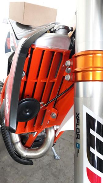 Imagem de Protetor de Radiador Frontal KTM - Todos Modelos 2017-2023  2T/4T / MXF 250 2T / 4T / MXF 300 2T TS  - Laranja (Pintado - PU)