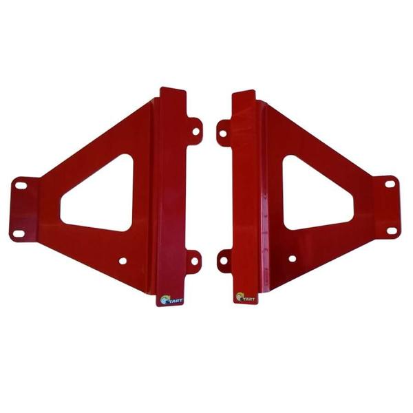 Imagem de Protetor de Radiador Lateral MX Honda CRF250-450 R RX 2021-2024 - Alumínio Anodizado Vermelho