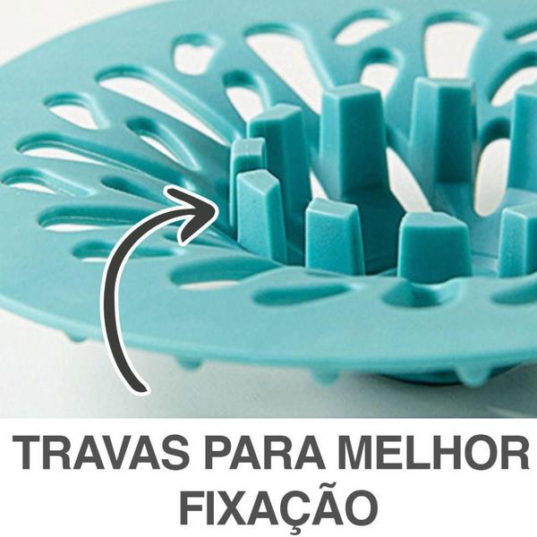 Imagem de Protetor De Ralo 2 Unidades Anti Cabelo Verde