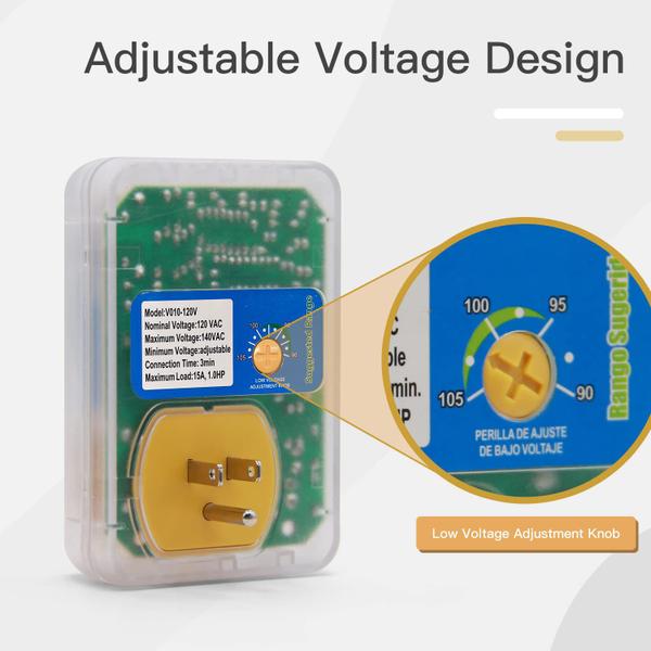 Imagem de Protetor de sobretensão BSEED Electronic para refrigeradores 120V 15A