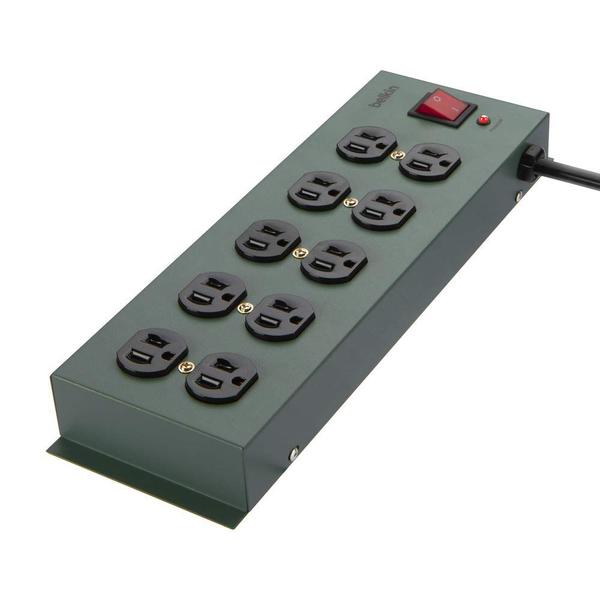 Protetor de sobretensão Power Strip Belkin 10, tomadas AC, cabo de 15 pés Imagem de Protetor de sobretensão Power Strip Belkin 10, tomadas AC, cabo de 15 pés