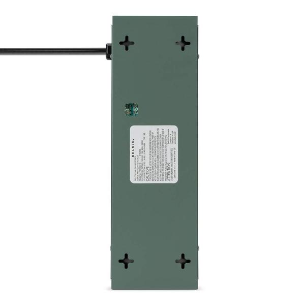 Protetor de sobretensão Power Strip Belkin 10, tomadas AC, cabo de 15 pés Imagem de Protetor de sobretensão Power Strip Belkin 10, tomadas AC, cabo de 15 pés