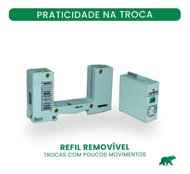 Imagem de Protetor de Surto Dps 45kA 275V Anti Raio Soprano