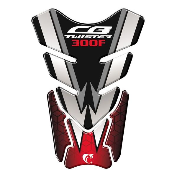 Imagem de Protetor De Tanque Adesivo Moto Honda Cb Twister 300F Vermelho