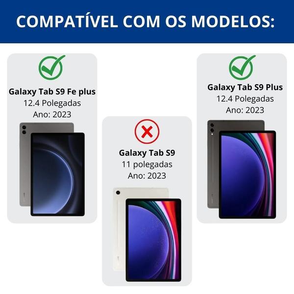 Imagem de Protetor De Tela 9H Compatível Com Galaxy Tab S9 Fe+ 12,4