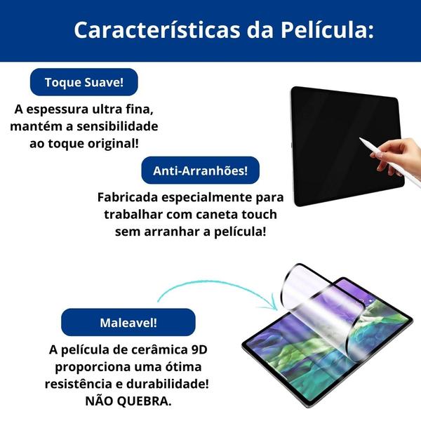 Imagem de Protetor de tela cerâmica para Galaxy Tab S7 - fosca