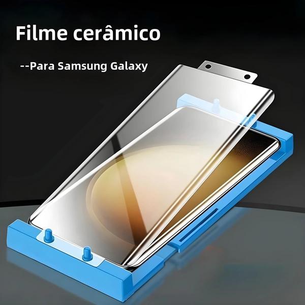 Imagem de Protetor De Tela Curvo Para Samsung Galaxy S23 Ultra S22 S21 S24 S25 Filme Cerâmico 1-3PCS