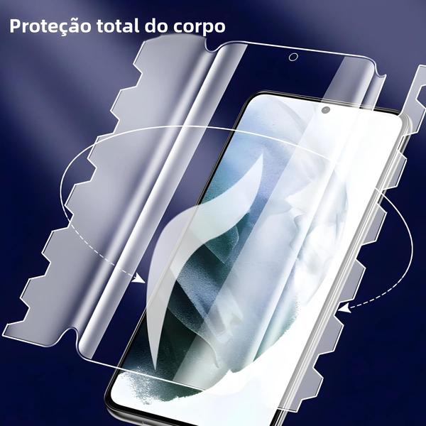 Imagem de Protetor de Tela de Hidrogel Borboleta 6 em 1 para Samsung Galaxy S24/S23/S22 - Capa Completa