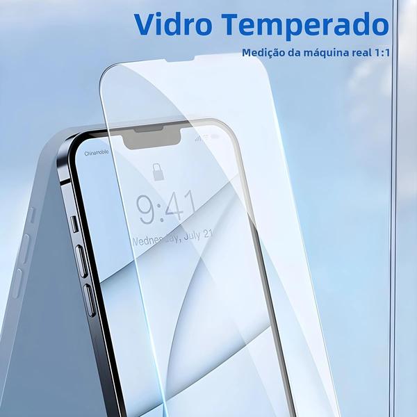 Imagem de Protetor De Tela De Vidro Temperado iPhone 6 Em 1 Para 15 14 13 12 11 pro Max plus Mini 7 8 SE XR X