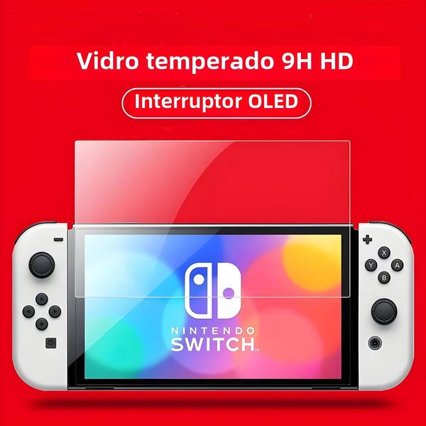 Imagem de Protetor de Tela de Vidro Temperado para Nintendo Switch OLED (3 Unidades)