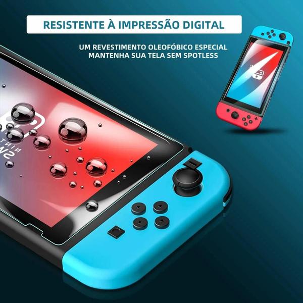 Imagem de Protetor de Tela de Vidro Temperado para Nintendo Switch OLED (3 Unidades)