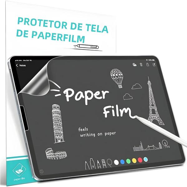 Imagem de Protetor de Tela Fosco para iPad - Compatível com iPad Pro 12.9", 11", Air 4/5/3, 10ª/9ª/8ª/7ª Geração e Mini 6