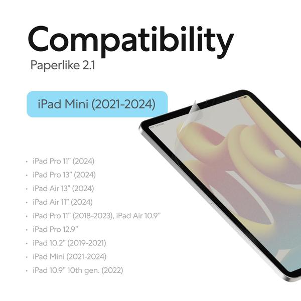 Imagem de Protetor de tela Paperlike 2.1 para iPad Mini 8.3 (2021/24)