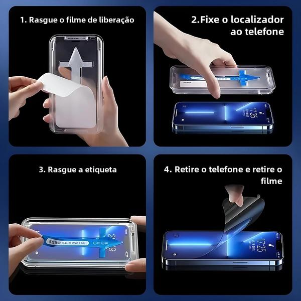 Protetor de Tela para iPhone 14/13/12/11 Pro Max (2 Unidades) - Instalação Fácil Imagem de Protetor de Tela para iPhone 14/13/12/11 Pro Max (2 Unidades) - Instalação Fácil