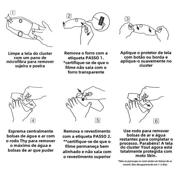 Imagem de Protetor de Tela para Painel de Motocicleta Honda CRF 300F e CB 300F Twister 2023