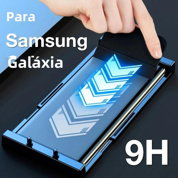 Imagem de Protetor de Tela para Samsung Galaxy S24/S23/S22/S21/S20/S10/S9/S8/Note 20/10/9/8 - Kit de Aplicação Incluso