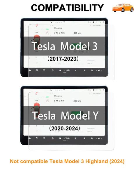 Imagem de Protetor de tela ShowEV para Tesla Model Y 2024 Matte Anti Glare