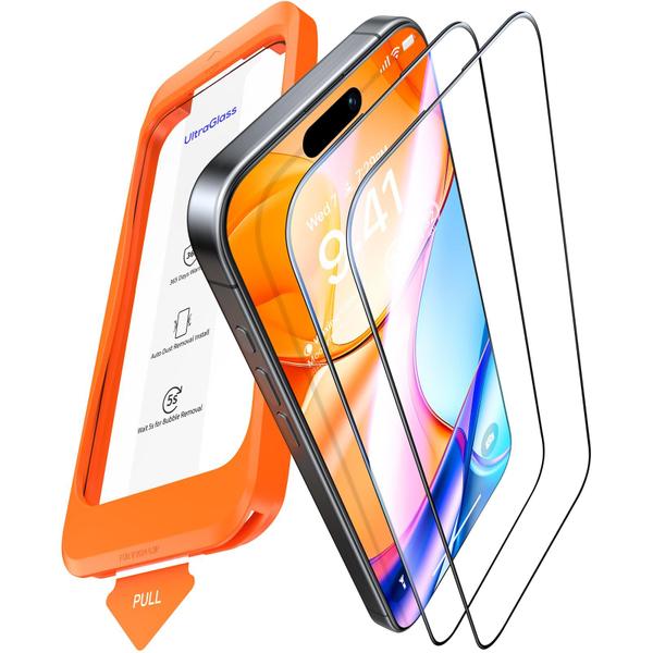 Imagem de Protetor de tela UltraGlass Top 9H+ Glass para iPhone 15 Pro