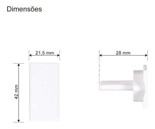 Imagem de Protetor De Tomada Contra Choque Branco - Margirius 