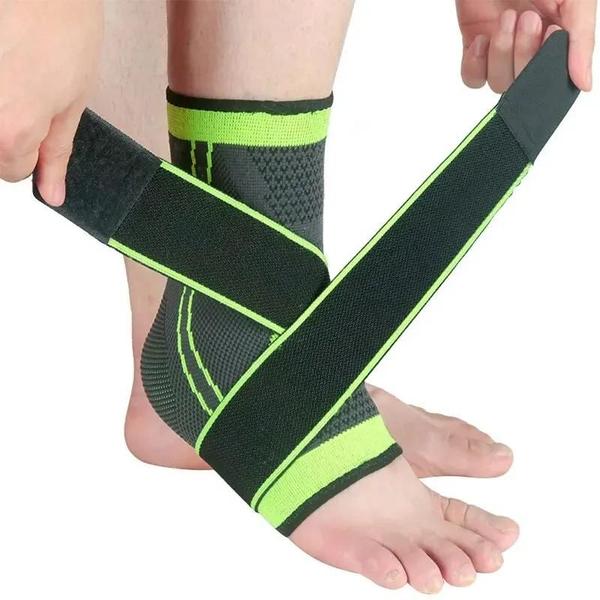 Protetor de Tornozelo Respirável e Quente - Suporte Esportivo Elástico de Nylon Imagem de Protetor de Tornozelo Respirável e Quente - Suporte Esportivo Elástico de Nylon
