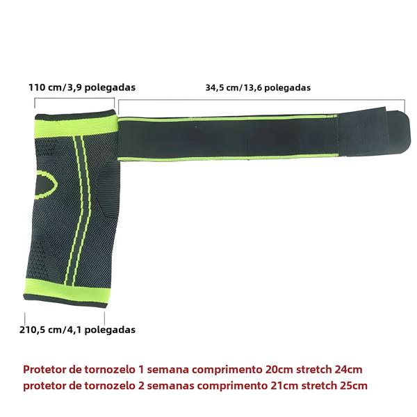 Protetor de Tornozelo Respirável e Quente - Suporte Esportivo Elástico de Nylon Imagem de Protetor de Tornozelo Respirável e Quente - Suporte Esportivo Elástico de Nylon