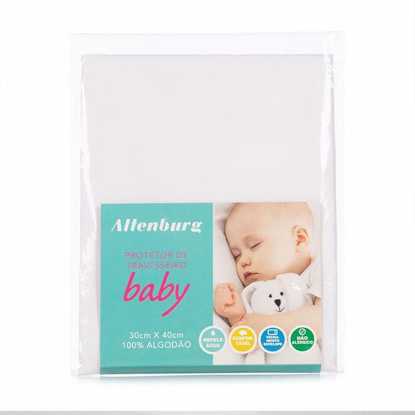 Imagem de Protetor de Travesseiro Baby Altenburg com Protector 30cm x 40cm Branco