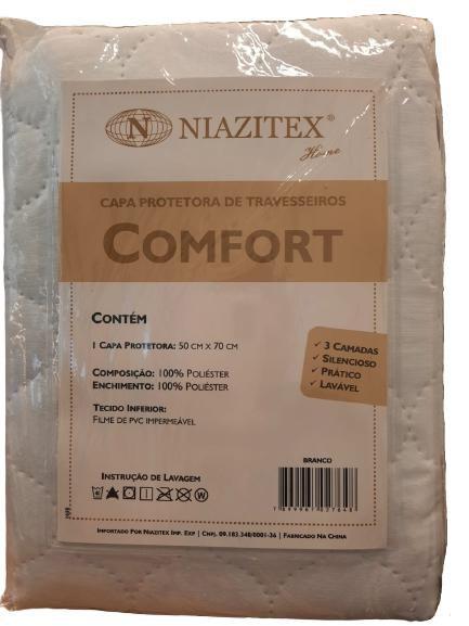 Imagem de Protetor de travesseiro confort metalado branco niazitex