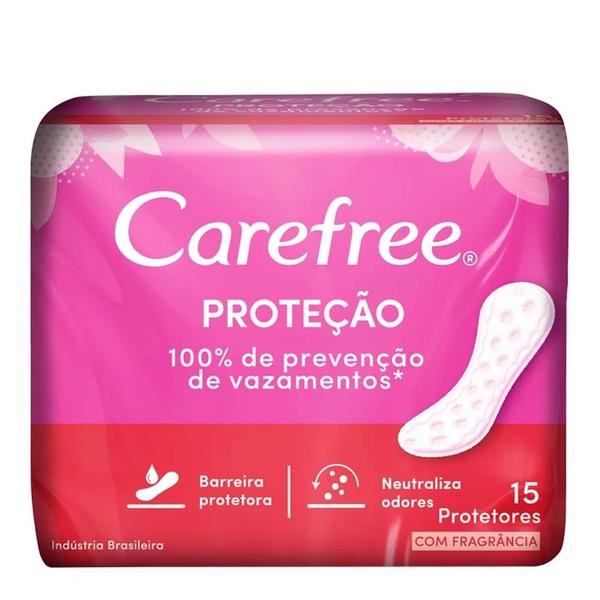 Imagem de Protetor Diário Carefree Com Fragrância Com 15 Unidades