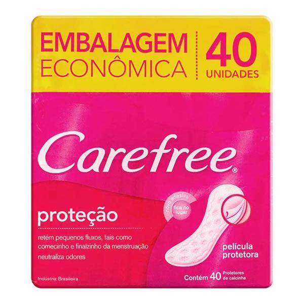 Imagem de Protetor diário carefree proteção com perfume 40 unidades