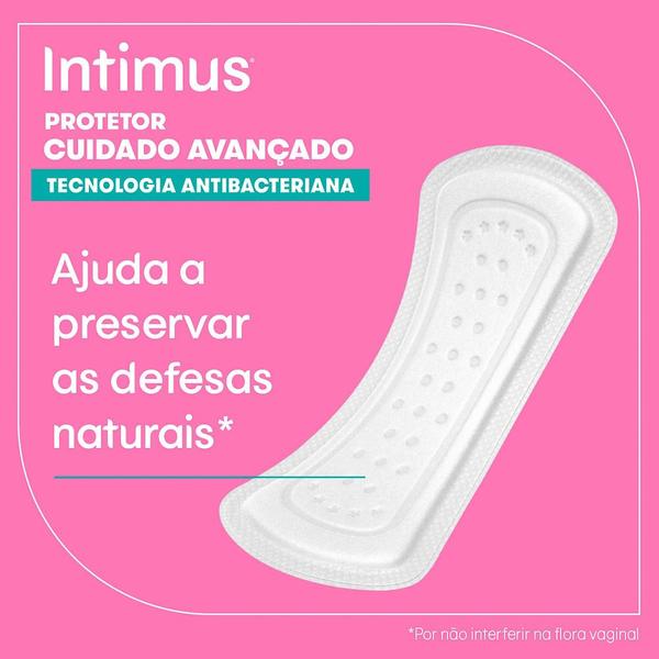 Imagem de Protetor Diário Intimus Tecnologia Antibacteriana 80 Unidades