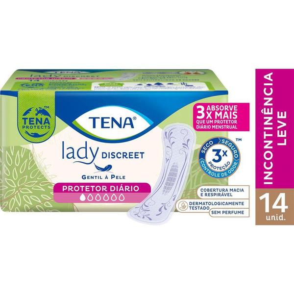 Imagem de Protetor Diário Tena Lady Discreet Liner 14 Unidades