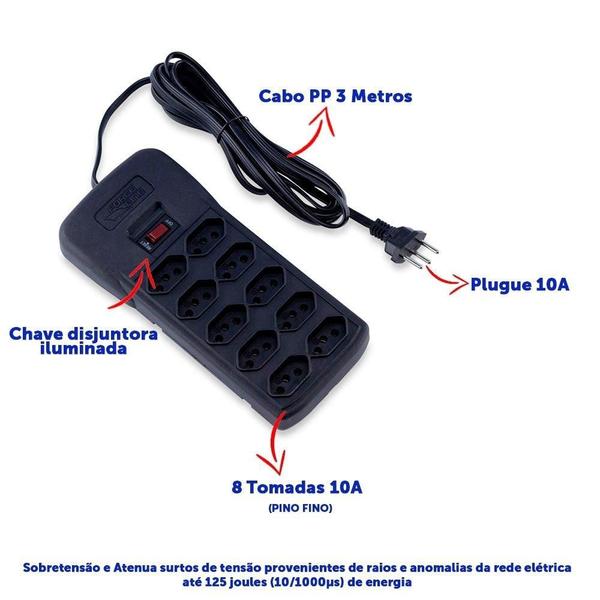 Imagem de Protetor E Adaptador 10 Tom 3M Biv Plast Pt Forceline